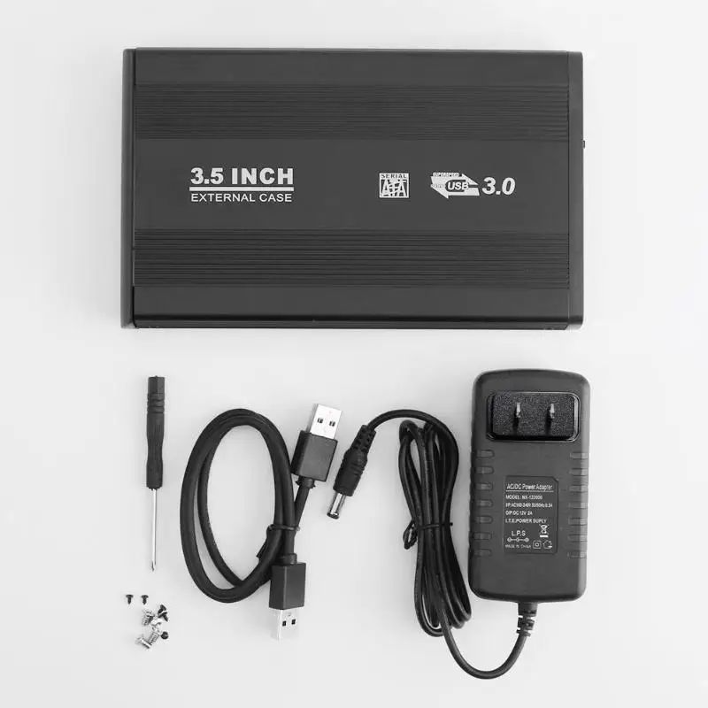 3.5 inch SATA to USB3.0 External HDD Hard Drive Disk Case Enclosure Box Support Dropshipping