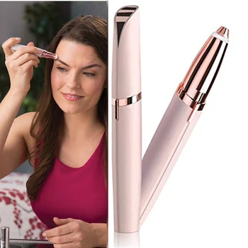 

Mini Electric Eyebrow Trimmer Painless Lipstick Brows Pen Hair Remover Makeup Device
