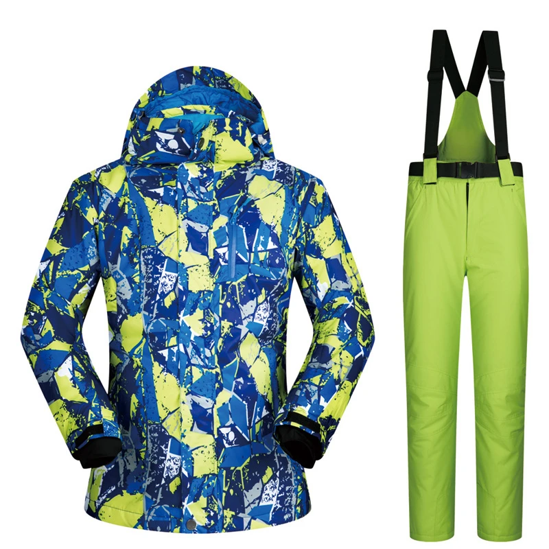 Профессиональный-30℃ сноуборд куртки костюм мужской зимний открытый водонепроницаемый ветрозащитный защита от снега и лыж куртка мужская Лыжная спортивная куртка
