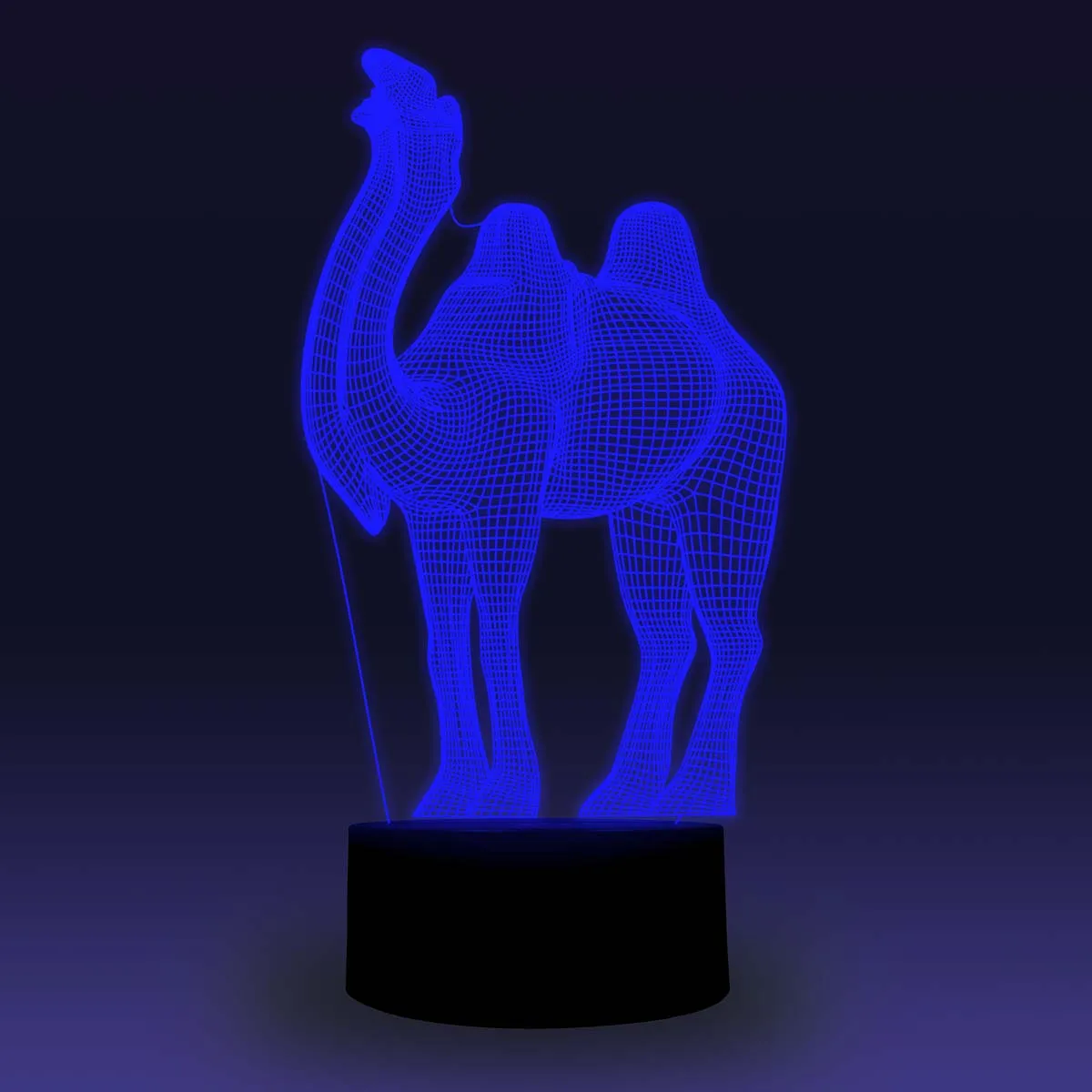 NiteApps 3D верблюд светодиодный ночник настольная лампа Иллюзия подарок на день рождения приложение/сенсорное управление