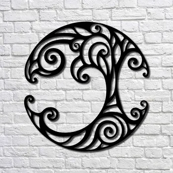 

Metal Wall Art Ivy Tree Interior Decoration Home Decor Wall Hanging Home Decoration Wall Art 48x50 cm
