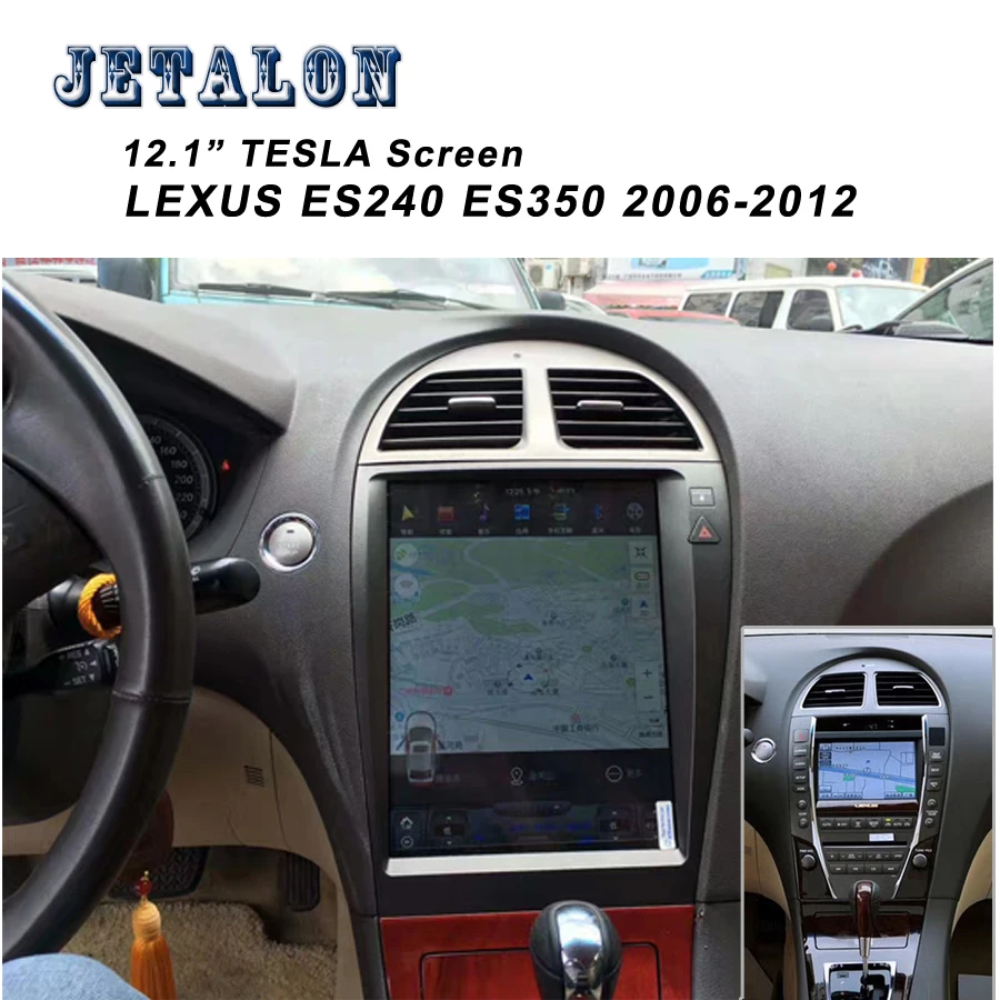 12," экран Tesla навигация для LEXUS ES240 ES350 2006-2012 Android 8,1 автомагнитола gps bluetooth Мультимедиа carplay головное устройство