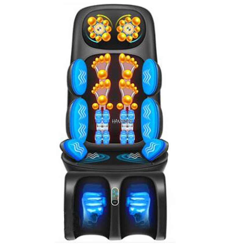 Массажное кресло для всего тела, многофункциональная Бытовая подушка для шеи, плеч, талии, шейного позвонка, массажер, вибрационное разминание