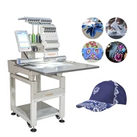 Factory Price Single Head 15 Needles China Flat Cap T-shirt Hat Embroidery Machine Simple Towel Embroidery Machine