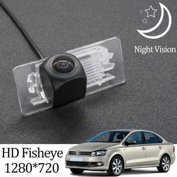 

Owtosin HD 1280*720 Fisheye Rear View Camera For Volkswagen VW Polo Sedan Car Vehicle Reverse Backdup Parking Accessories