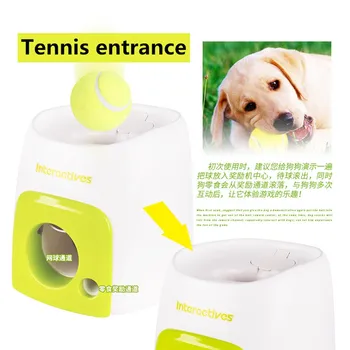 

Interactive Dog Toys for Large Dog Tennis Launcher Tennis Transmitter Training Throwing Machine Pet Ball Throw Device with Ball