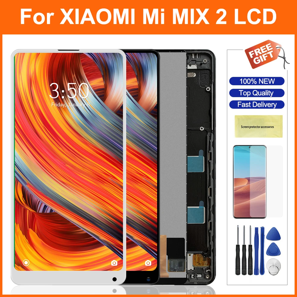 ЖК дисплей Mix2 5 99 дюйма для Xiaomi Mi Mix 2 с рамкой сенсорный экран дигитайзер в сборе