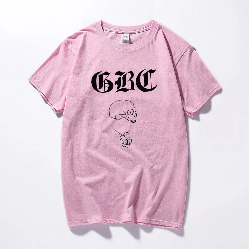 Goth Boi Clique Boy Gbc Lil Peep Футболка Топ летний Camisetas Hombre уличная мода хлопок короткий рукав Футболка Homme - Цвет: Розовый