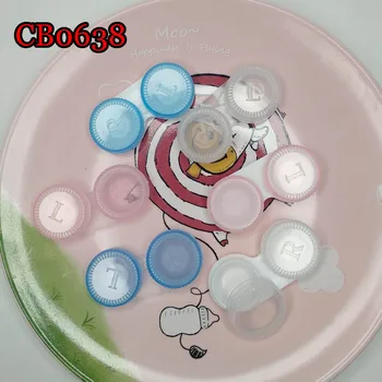 

Small and simple design colorful contact lenses case lens dualbox CB0638