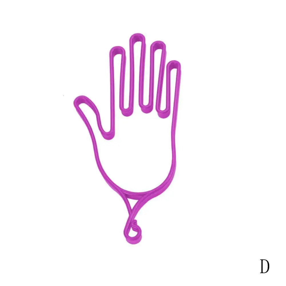 D PURPLE Гольф перчатки носилки инструмент для гольфа шестерни пластик гольф держатель перчаток сушилка вешалка носилки с ремешком - Цвет: D PURPLE