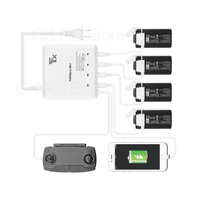 Интеллектуальная втулка для быстрой зарядки Mavic Mini зарядное устройство