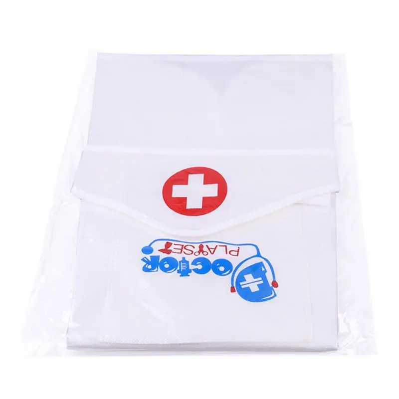 Children Kids Doctor Nurse Cosplay Costume Adjustable Apron with Headdress Hat Uniforms Performance Halloween Party Wear cosplay costume
