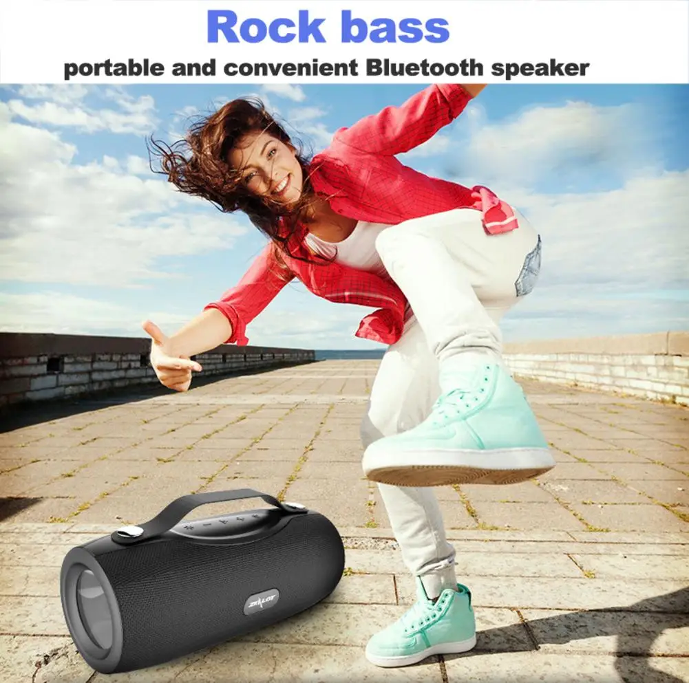 ZEALOT S29 Bluetooth 5,0 динамик портативное наружное радио fm Bluetooth динамик Мобильная мощность SOS аварийный фонарик TF карта Subwo