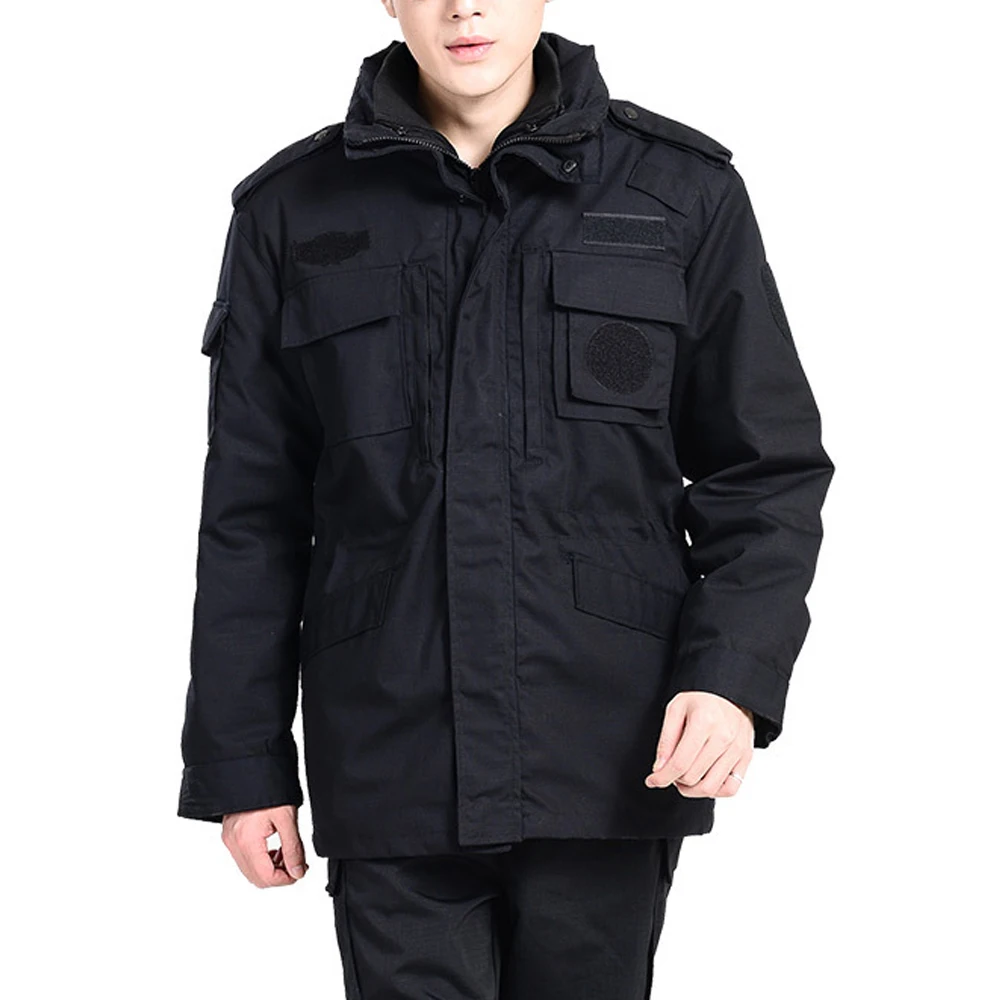 

Winter Security Training Twill Coat Jackets Multi-functional Clothes Thickening Duty Service Overalls Working Labor Clothing 135