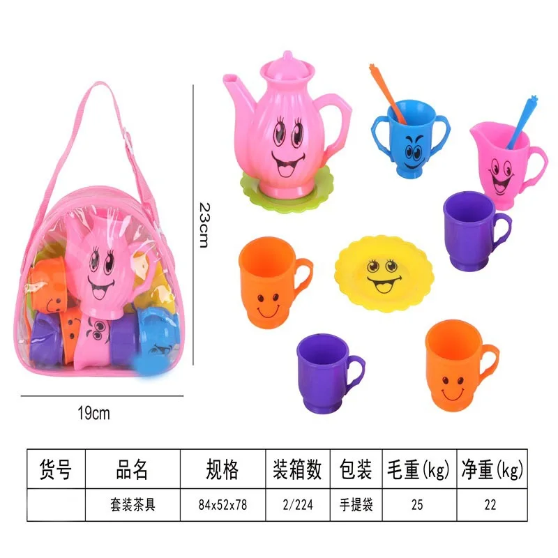 

Children Play House Kitchen Toy Set Tea Set Blanket Tea Pot Plates Assembled Toys Educational Early Childhood Toy