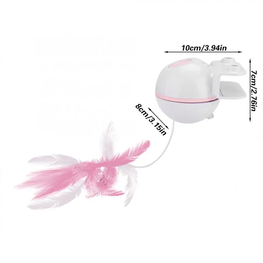 Игрушки для кошек, Электрический usb-прорезыватель, забавная игрушка с пером, колокольчик, Сменная головка, интерактивные обучающие игрушки