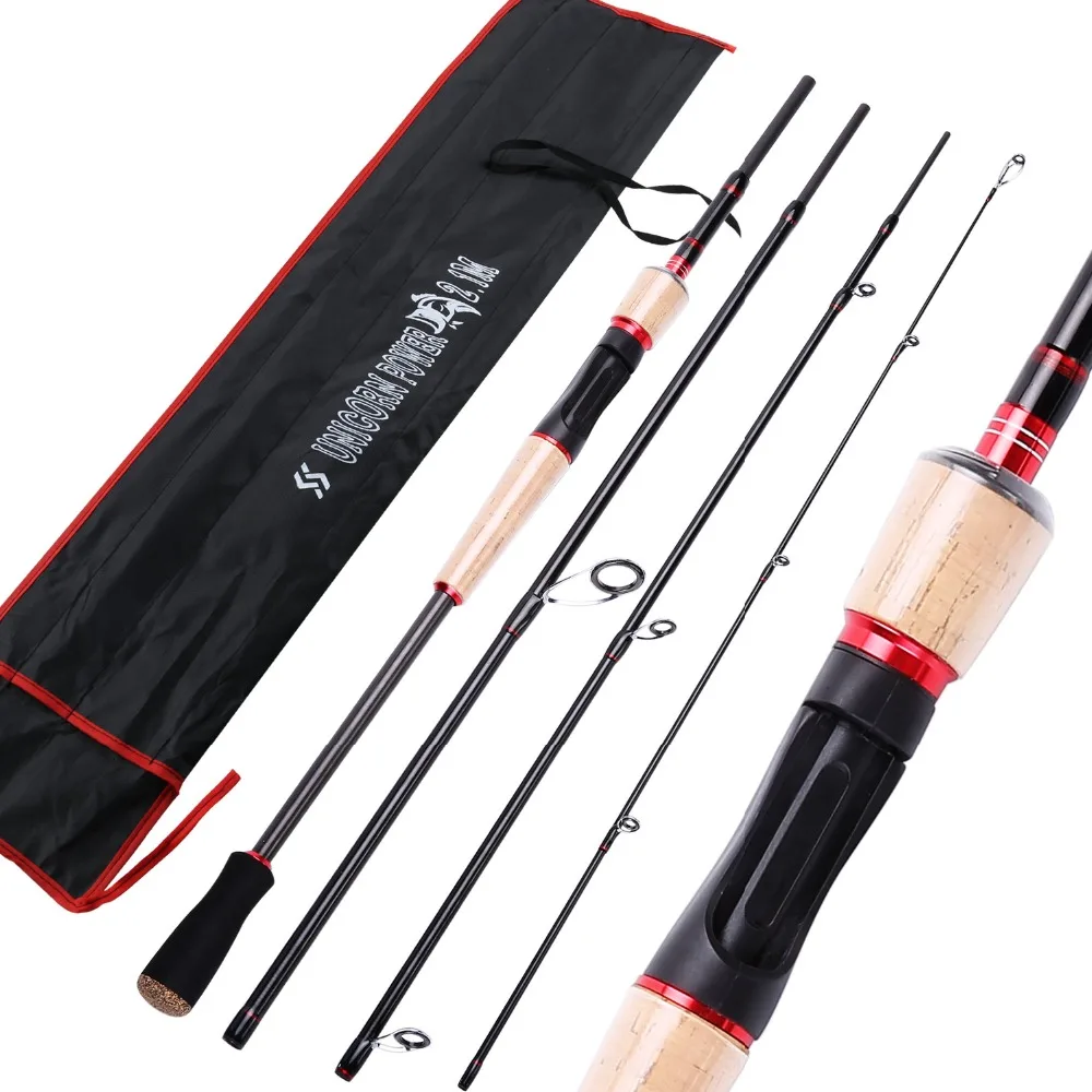 Sougayilang Spinning Casting Carbon Fishing Rod 2.1M 2.4M M Power 4 S