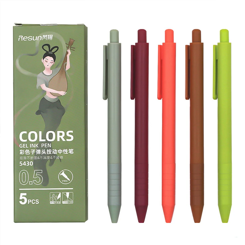 Variety Pack of 4 Journaling Pens Highlighter Gel Pen Handwriting Set 