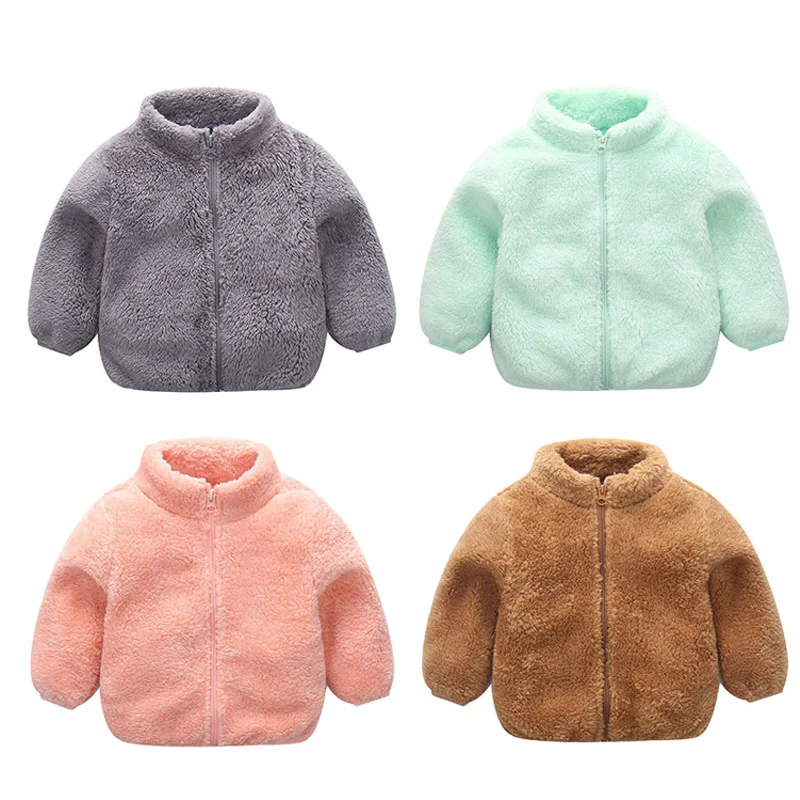 

Fall winter baby boys girls clothes outfits warm plush jacket outerwear for newborn baby boys girls clothing coats babies cloth