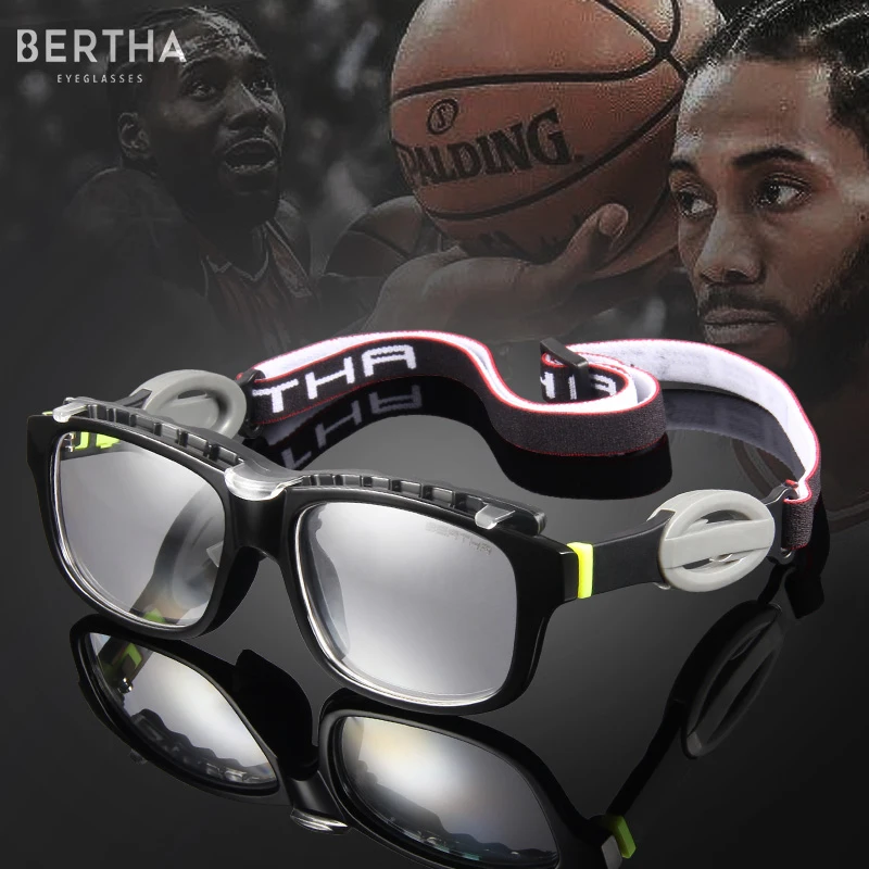 BERTHA Prescription Glasses Basketball Football Sports Anticrack Antifog Glasses Temple
