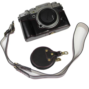 

New PU Leather case Camera bag cover For Fujifilm fuji X-T4 XT4 half bottom case With Battery Opening
