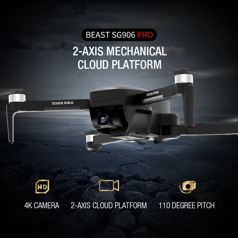 Квадрокоптер Beast SG906PRO GPS 4K ESC две оси стабилизация|Радиоуправляемые вертолеты| |