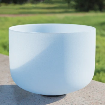 

HOT SALE 8 Inch Throat Blue G Note Quartz Crystal Singing Bowl