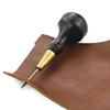 Diamond Shape Stitching Awl Ebony Blackwood Handle Leather Craft Sewing Awl Handmade Sewing Tools DIY Stitcher Taper ► Photo 3/6