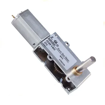 

1pcs GW180 DC 6V/12V Turbo Worm Gear Motor High Torque Reducer Metal GearBox Electric Gearmotor Ultrathin 90°-Axis 4-52RPM,DIY