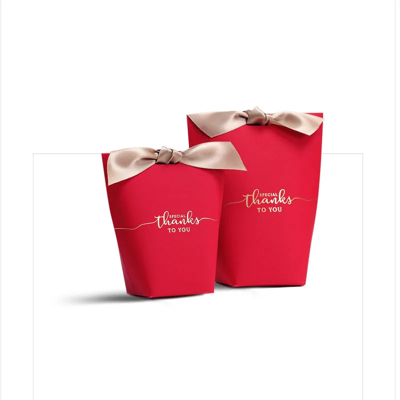 

Gold Foil Thank You Paper Candy Box European Style Gift Boxes Wedding Favors Cute Personality Chocolate Box 35Pcs/lot