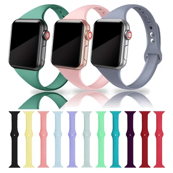 

Strap for apple watch 4 band 44mm 40mm iwatch 4 bands 40 mm 38mm Sport silicone bracelet Watchband for Apple watch 5/3/2/1 42mm