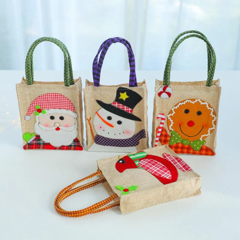 Рождественские украшения для дома Подарочная сумка Санта мешки adventskalender cadeau noel buffalo клетчатая сумка для ребенка navidad bolsas sacola