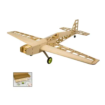 

EP Balsa Wood Training Plane 0.8M Wingspan Biplane RC Airplane Aircraft Woodiness Model Toys DIY KIT/PNP for Kid