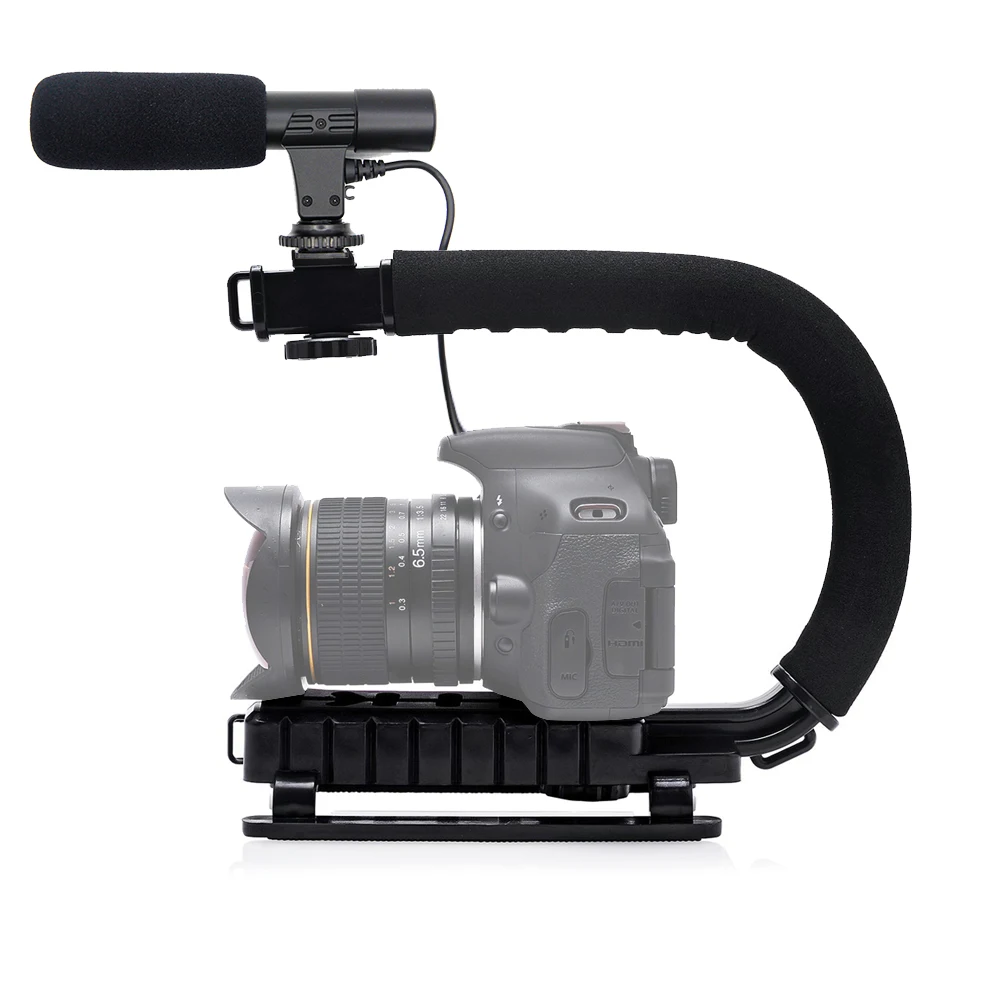 Mamen U Grip камера стенд с кронштейном держатель ручка микрофона ручной стабилизатор для DSLR DV видео Vlog съемки фотографии
