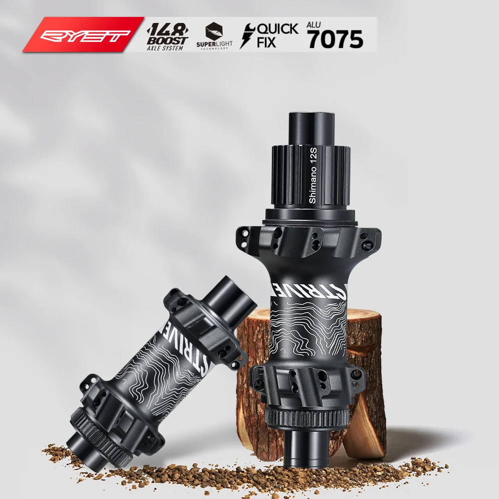 RYET Ratchet 36T Disc Brake MTB Hub 28H Freehub Thru Axle Maza Quick