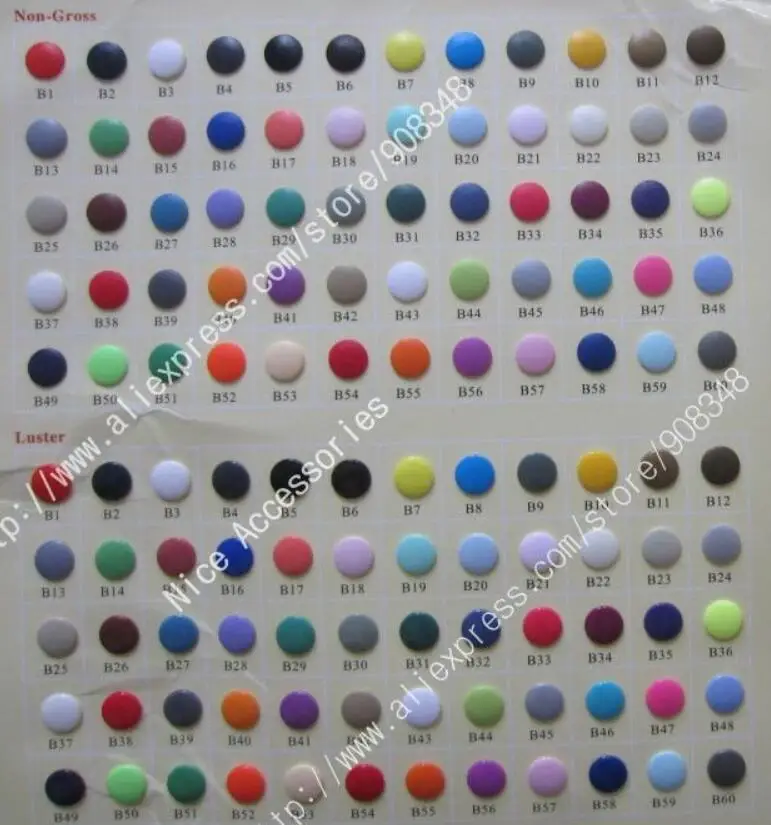 T3 T5 T8 KAM TRANSPARENT white Black PLASTIC FASTENER RESIN SNAP BUTTONS Clear Snaps , TK20 2