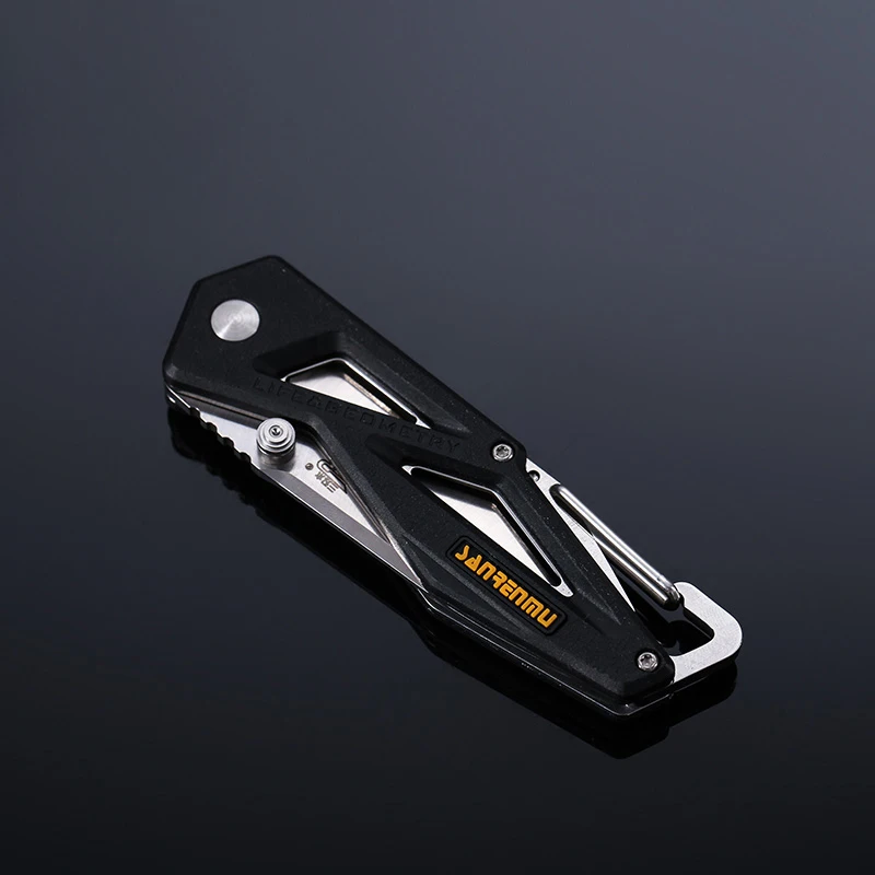 SANRENMU 7049 прочный карманный складной нож для выживания с зажимным карабином для кемпинга и путешествий
