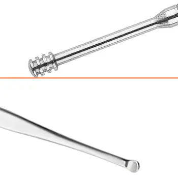 

6Pcs/Set Stainless Steel Ear Wax Removal Tool Cleaner Kit Spiral Earwax Curette Pick Spoons Cleaning Brush Health Care with Case