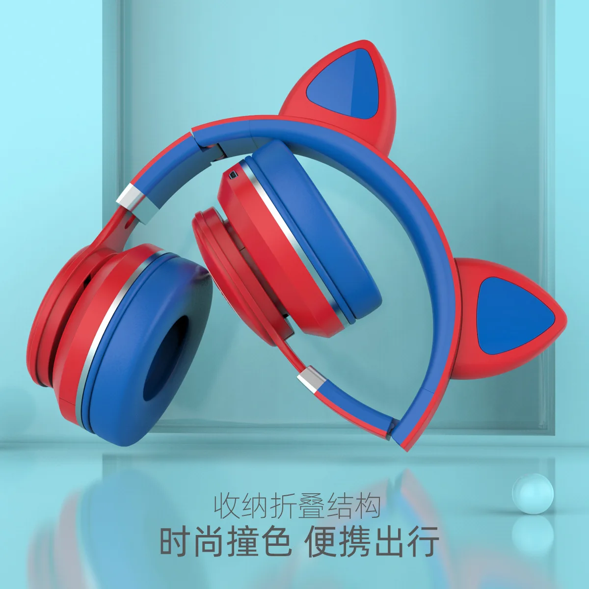 Cat Ear Bluetooth 5 0 Headphones LED Noise Cancelling Girls Kids Cute Headsets Support TF Card 3 5mm Mic Wireless Auriculares