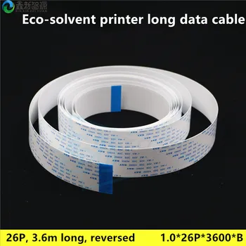 

flat data line for Lecai Locor Aifa Yongli Eco-solvent printer long data cable 26pins 3600mm long reverse side mainboard cable
