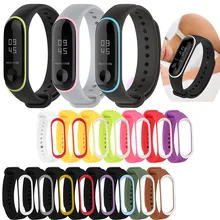 Сменный спортивный силиконовый ремешок для часов, браслет для Xiaomi mi, ремешок 3/4, фитнес, умные часы, цветной удобный ремешок для mi Band 4