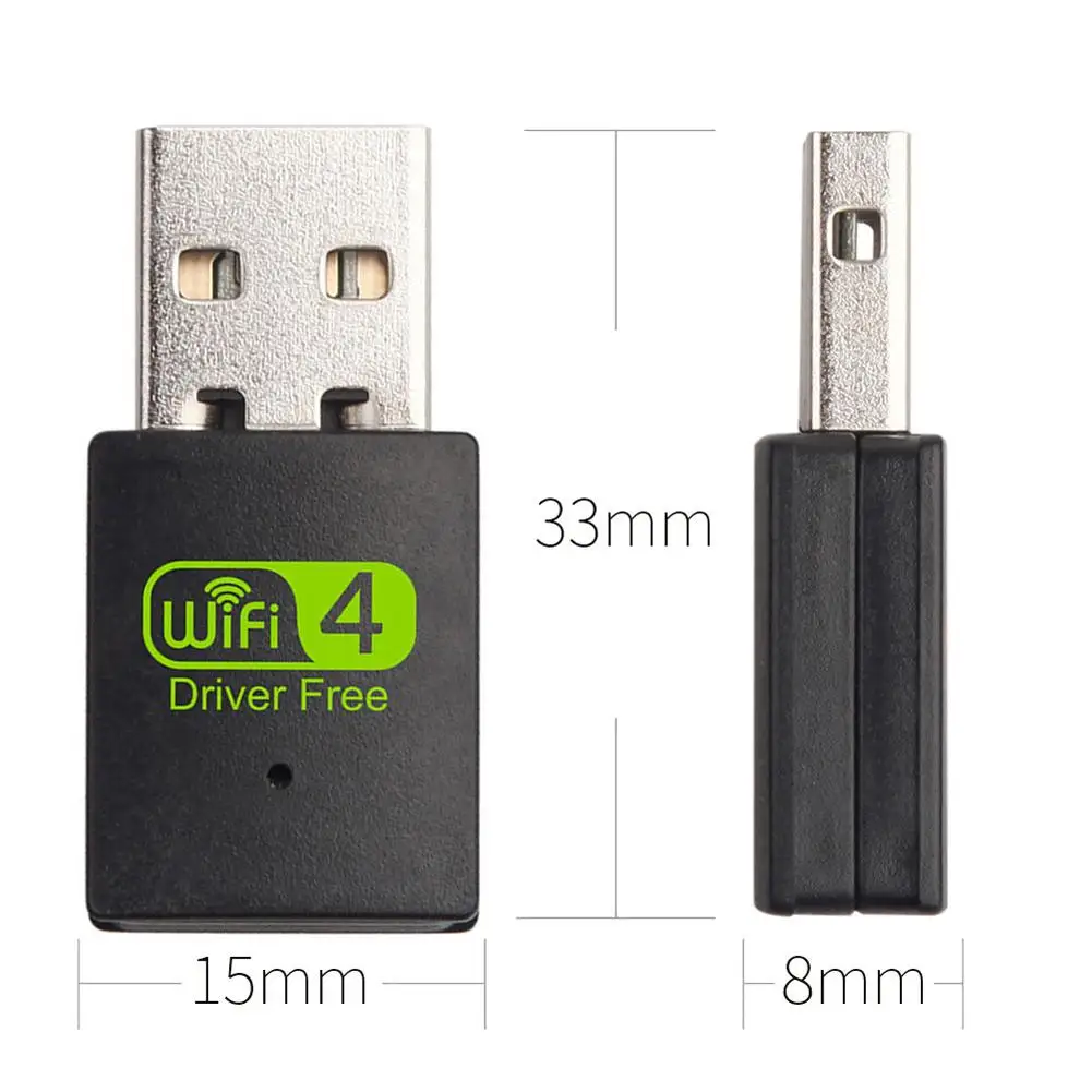 300 Мбит/с Wi Fi адаптер без водителя беспроводной приемник сетевая карта USB