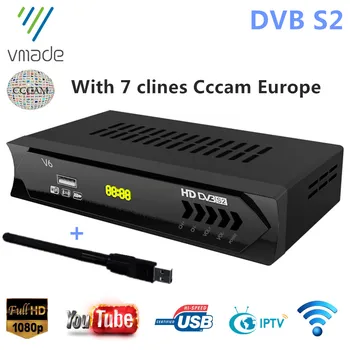 

Newest High Quality DVB S2 Set Top Box H.264 MPEG4 HD 1080p Support IPTV with CCCAM Europe DVB S2 HD Satellite TV Receiver Tuner