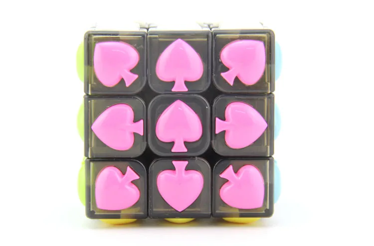 Высококачественный YongJun Spade Symbol 3x3x3 магический куб YJ 3x3 скоростная головоломка Рождественский подарок идеи детские игрушки для детей