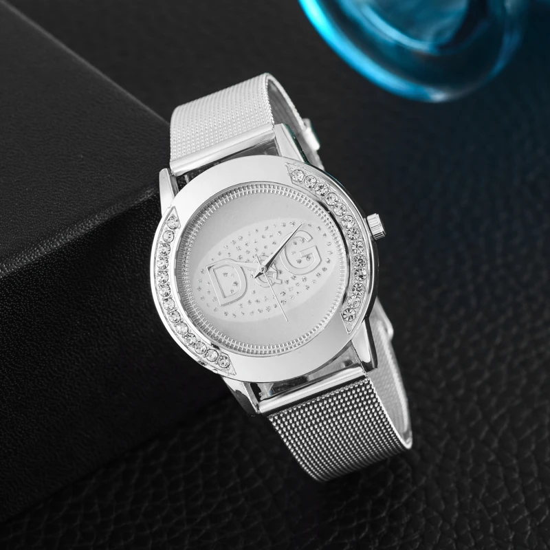 

Luxury Brand Metal Mesh Casual Quartz Watch Women Fashion Simple Ladies Men Watches Montre Relogio Feminino Clock Zegarki Meskie