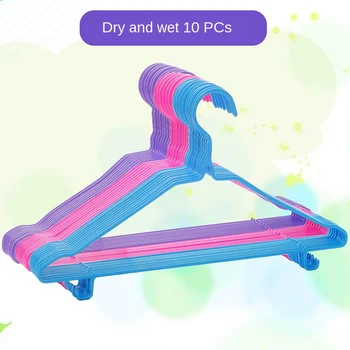 

Clothes Hanger with Hook Clothes Hanger Wholesale Dry and Wet Household Clothes Hanger 10 PCS