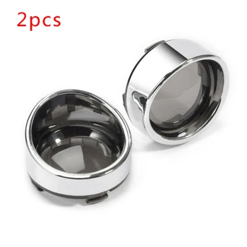 

2x Light Lens Cover 2* Signal Light Lens Cover Cap For Harley Softail 2pcs