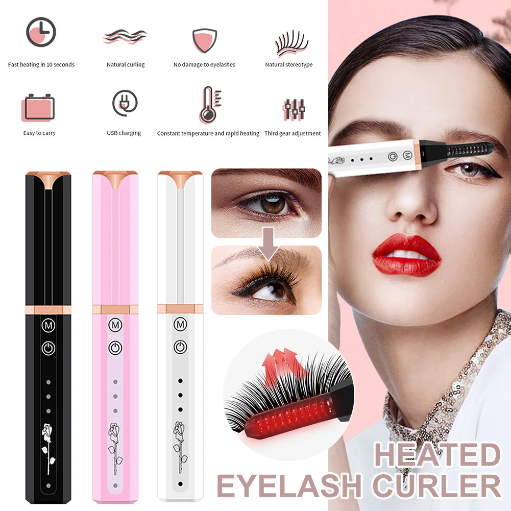 Щипцы для завивки ресниц с подогревом Быстрое нагревание три режима зарядка по Usb