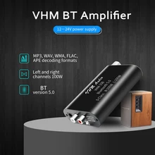 Mini amplificador de sonido para coche VHM338, Bluetooth 5,0, estéreo Hifi, receptor de Audio inalámbrico, potencia de 100W + 100W