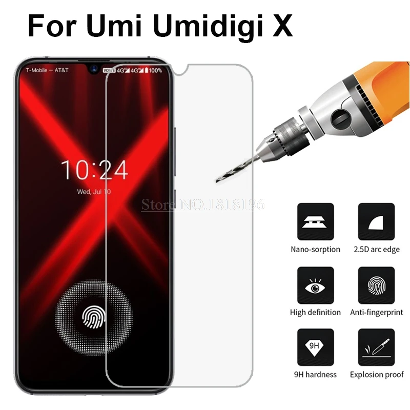 

Tempered Glass for Umidigi X Screen Protector 9H 2.5D Explosion Proof Protective Phone Film For Umi Umidigi A5 Pro Case Glass